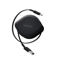 エレコム 巻き取りケーブル(USB-A - USB Type-C(TM)/USB2．0/15W) ブラック MPA-ACRLR09BK