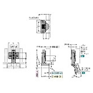スガツネ工業 360-26-19Tラプコン搭載 オリンピア スライドヒンジ FC389ER-1956899-イメージ4