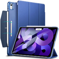 ESR iPad Air(第5/4世代)用Ascend三つ折りケース Ascend Trifold with Clasp Blue ESR104