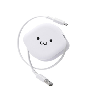 エレコム 巻き取りケーブル(USB-A - USB Type-C(TM)/USB2．0/15W) しろちゃん MPA-ACRLR09WF-イメージ1