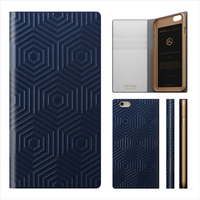 SLG Design iPhone 6s/6用ケース D4 Metal Leather Diary ネイビー SD4269I6
