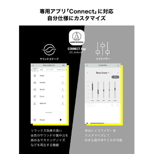 オーディオテクニカ 完全ワイヤレスイヤフォン ブラック ATH-CKS50TW2 BK-イメージ13