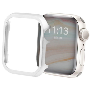 GAACAL Apple Watch Series 7-8 [45mm]用メタリックフレーム シルバー W00114S6-イメージ1