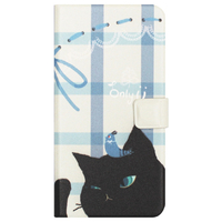 Happymori iPhone XS/X用ケース Cat Couple Diary ブラック HM10269I8