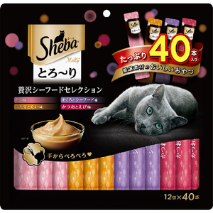 マースジャパンリミテッド シーバ とろーり メルティ 贅沢シーフードセレクション(12g×40本) ﾄﾛ-ﾘﾒﾙﾃｲｾﾞｲﾀｸｼ-ﾌ-ﾄﾞ40ﾎﾝ-イメージ1