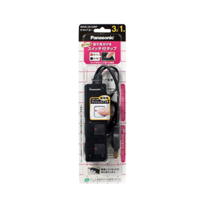 パナソニック ザ・タップZ(3個口/1m) ブラック WHS2513BP パナソニック ザ・タップZ(3個口/1m) ブラック WHS2513BP