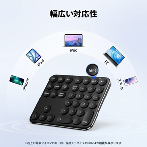 iClever Bluetoothテンキー IC-KP11 E03-2519J-06-イメージ5