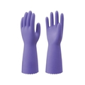 ショーワグローブ 塩化ビニール手袋 簡易包装 ビニール厚手 10双 紫 S FC204FK-3563138