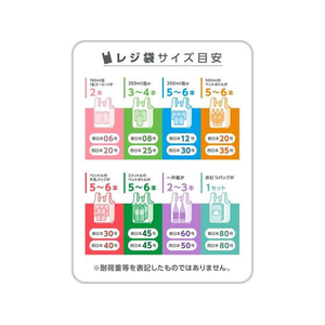ジャパックス 業務用レジ袋 東80号・西80号 半透明 100枚 FCE079U-RKK80-イメージ7