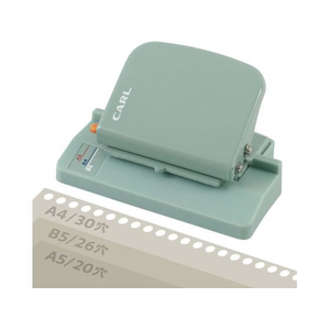 カール事務器 穴あけパンチ ゲージパンチ・ライト ライトグリーン FCD014R-GP-LA-U-イメージ1