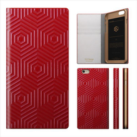 SLG Design iPhone 6s/6用ケース D4 Metal Leather Diary レッド SD4270I6