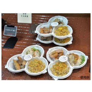 パックスタイル 惣菜容器 トリオカップ 本体 白 50個 FC096SH-00534553-イメージ6