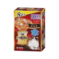 ユニ・チャーム 三ツ星グルメジュレ 15歳 鮪鰹にシラスカニカマ添 35g 8袋 FCF584N