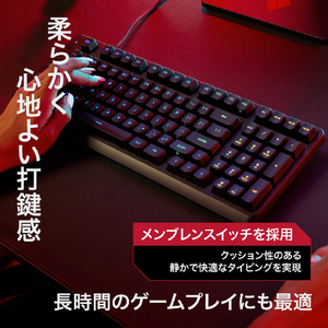 HyperX HyperX Eve 1800 ゲーミングキーボード HyperX ブラック HXR-B7JE0AA#ABJ-イメージ9