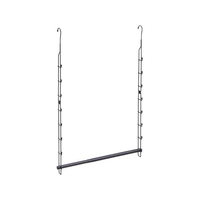 伸晃 クローゼット吊り下げハンガー伸縮タイプ FCE180T-CH-EX