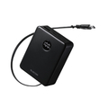エレコム 巻き取り式ケーブル一体型モバイルバッテリー(5000mAh/20W) ブラック DE-C92-5000BK