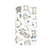 Happymori iPhone XS/X用手帳型ケース French Cafe Diary ブルー HM10271I8-イメージ1