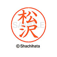 シヤチハタ ネームペン用ネーム シルバー 既製 松沢 FC47597-X-GPS-1826