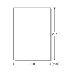 エーワン A4判 マルチプリンタラベル ノーカット 10シート入り A-ONE.31271-イメージ2