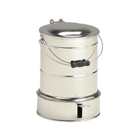 汚物缶(足踏式)21cm 210丸 汚物入れ ステンレス(ホーローソウツキ) FCG578N-02-2720-00