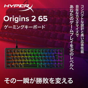 HyperX HyperX Origins 2 65 ゲーミングキーボード HyperX ブラック HXR-B4QS3AA#ABJ-イメージ5