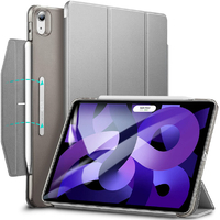 ESR iPad Air(第5/4世代)用Ascend三つ折りケース Ascend Trifold with Clasp Grey ESR106