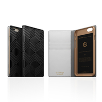 SLG Design iPhone 6s/6用ケース D4 Metal Leather Diary ブラック SD4271I6