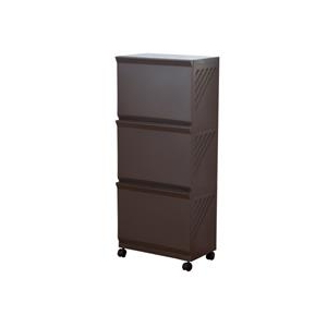 平和工業 ﾗﾝﾄﾞﾘ-BOX3ﾀﾞﾝBR ランドリーボックス3段 Clevan323 ブラウン