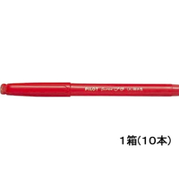 パイロット 水性サインペンスーパープチ太字レッド10本 1箱(10本) F893418-SEG-10B-R
