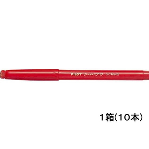パイロット 水性サインペンスーパープチ太字レッド10本 1箱(10本) F893418-SEG-10B-R-イメージ1