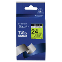 ブラザー ラミネートテープ(黒文字/蛍光黄/24mm幅) TZE-C51
