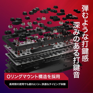 HyperX HyperX Origins 2 1800 ゲーミングキーボード HyperX ブラック HXR-B4QS4AA#ABJ-イメージ8