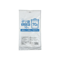 Forestway ゴミ袋薄手 乳白半透明 70L 10枚 FC900NS-FRW200861