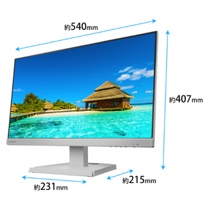I・Oデータ USB Type-C搭載 23．8型 液晶ディスプレイ ホワイト LCD-C242SDW-イメージ2