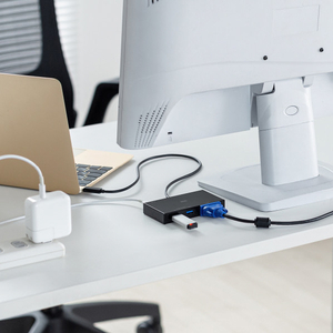 サンワサプライ VGA付USB Type-Cハブ USB-3TCV1BK-イメージ5