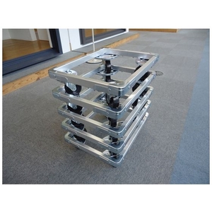 オーエム機器 ドーリーDLF型 縦400~500×横600~700×75 600～700×400～500 FC878HT-4342241-イメージ3