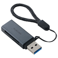 エレコム USB-A 直挿しメモリーカードリーダー(UHS-I) ブラック MR3-D20BK
