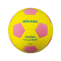 ミカサ ジュニアサッカー 軽量球3号 EVAイエロー／ピンク FC686RV-SF3J-YP