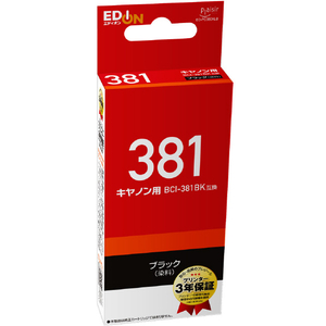 プレジール 互換インクカートリッジ ブラック(染料) オリジナル ED-PC381B プレジール 互換インクカートリッジ ブラック(染料) オリジナル ED-PC381B