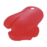 ジーエスホームプロダクツジャパン シリコンハーフミトン レッド 1個 FC002LM-4426420