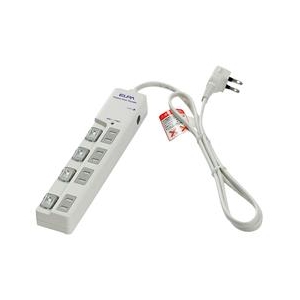 エルパ LEDランプスイッチ付タップ(4個口・1m) WLS-LU4100RMB-イメージ1