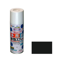 アサヒペン 水性多用途スプレー 420ml ツヤ消し 黒 FC212NS