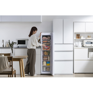 アイリスオーヤマ スリム冷凍庫 120L ホワイト KUSN-S12D-W-イメージ11