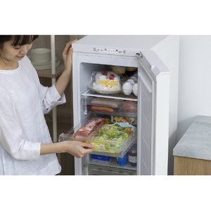 アイリスオーヤマ スリム冷凍庫 120L ホワイト KUSN-S12D-W-イメージ15