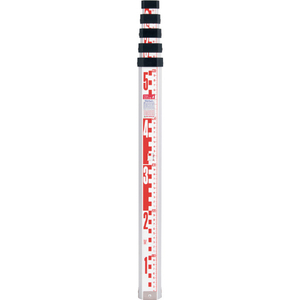 シンワ測定 アルミスタッフ　２　２ｍ５段　表面１０ｍｍピッチ　裏面１ｍｍピッチ目盛付 73274-イメージ3