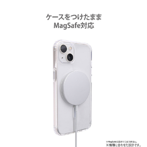 abbi FRIENDS iPhone 16用ターチャンMagSafe対応クリアケース おさかなピンク ABF27274I16-イメージ5