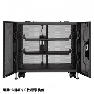 サンワサプライ 小型19インチマウントボックス(9U D450) ブラック CP-SVCBOX3BK-イメージ11