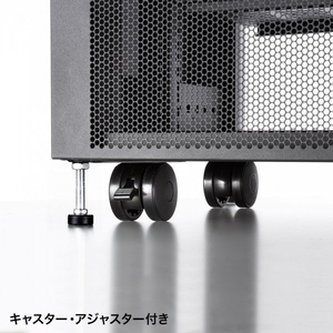 サンワサプライ 小型19インチマウントボックス(9U D450) ブラック CP-SVCBOX3BK-イメージ18