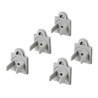 サンワサプライ コンセントマルチキャップ(5個入) グレー TAP-CAPMULTGY