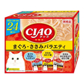 いなば CIAO パウチ まぐろ ささみバラエティ 40g×24P FCF593N